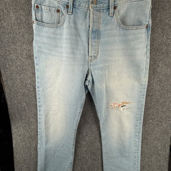Levi's 150th Anniversary 501 Button Fly Blue Jeans 31x30 Light Wash Collectible - Picture 1 of 16